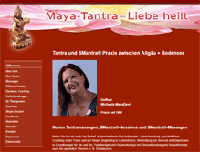 Tablet Screenshot of maya-tantra.de